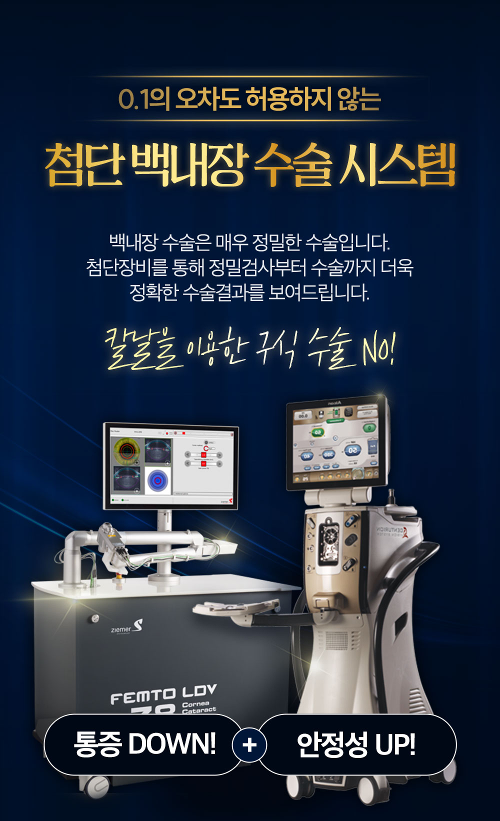 첨단 백내장 수술 시스템